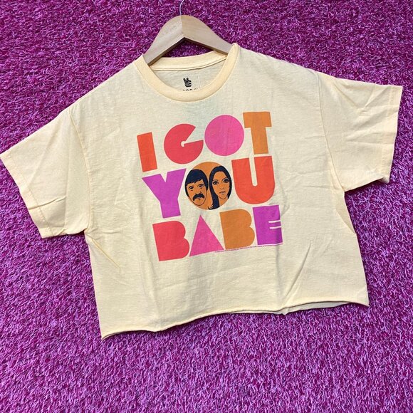 Sonny and Cher I Got You Babe Crop top Size Small - Picture 4 of 5